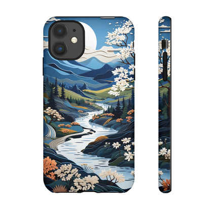 Vermont Landscape Retro Phone Case for iPhone 14 Pro Max 13 12 11 Se 2022 Xr Fits Samsung S23 Ultra S22 S21 A54 A14 And Pixel Xl 7 6a 5