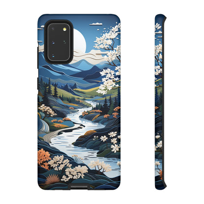 Vermont Landscape Retro Phone Case for iPhone 14 Pro Max 13 12 11 Se 2022 Xr Fits Samsung S23 Ultra S22 S21 A54 A14 And Pixel Xl 7 6a 5