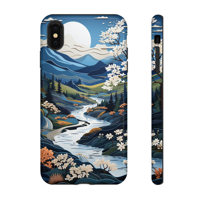 Vermont Landscape Retro Phone Case for iPhone 14 Pro Max 13 12 11 Se 2022 Xr Fits Samsung S23 Ultra S22 S21 A54 A14 And Pixel Xl 7 6a 5