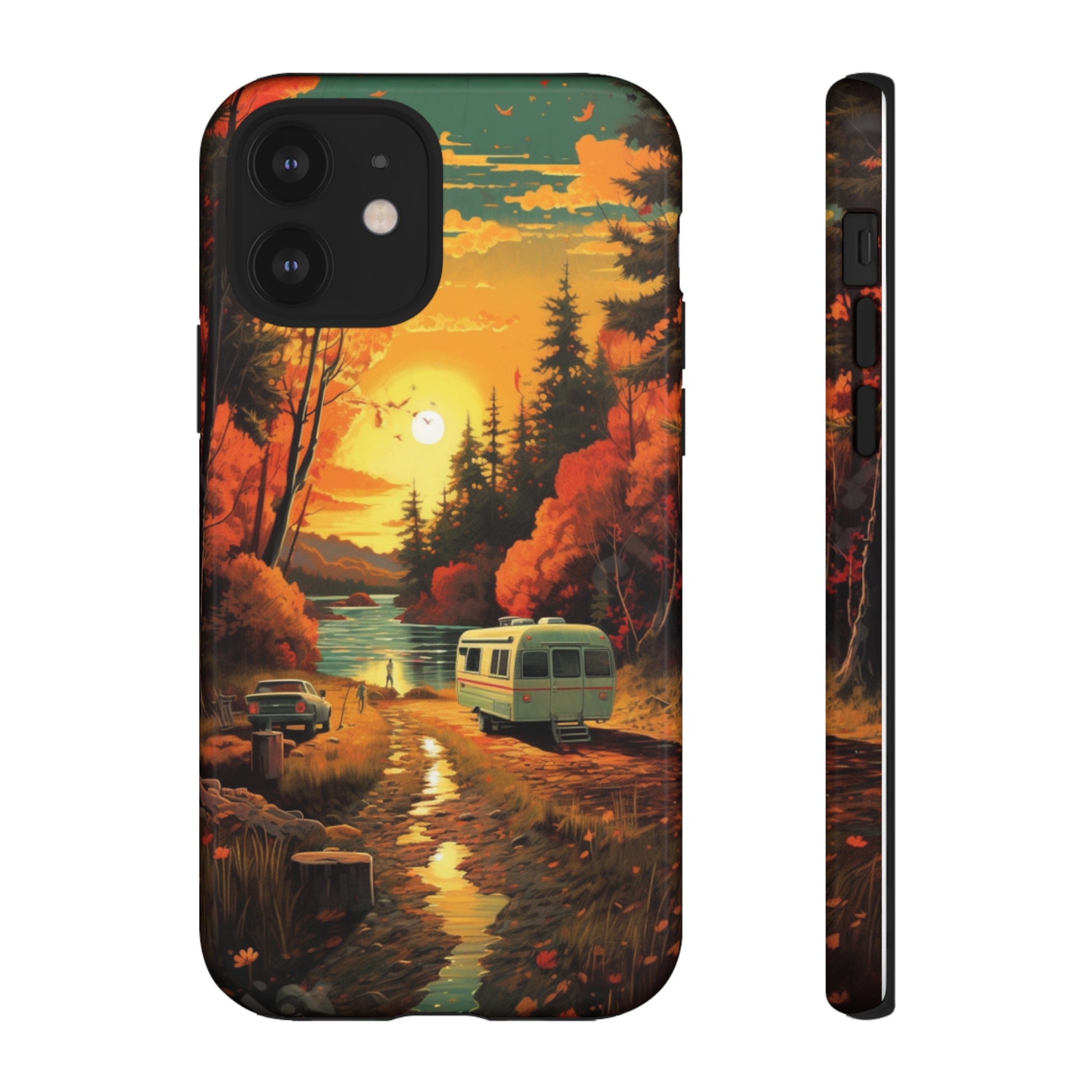 Wisconsin Landscape Retro Phone Case for iPhone 14 Pro Max 13 12 11 Se 2022 Xr Fits Samsung S23 Ultra S22 S21 A54 A14 And Pixel Xl 7 6a 5