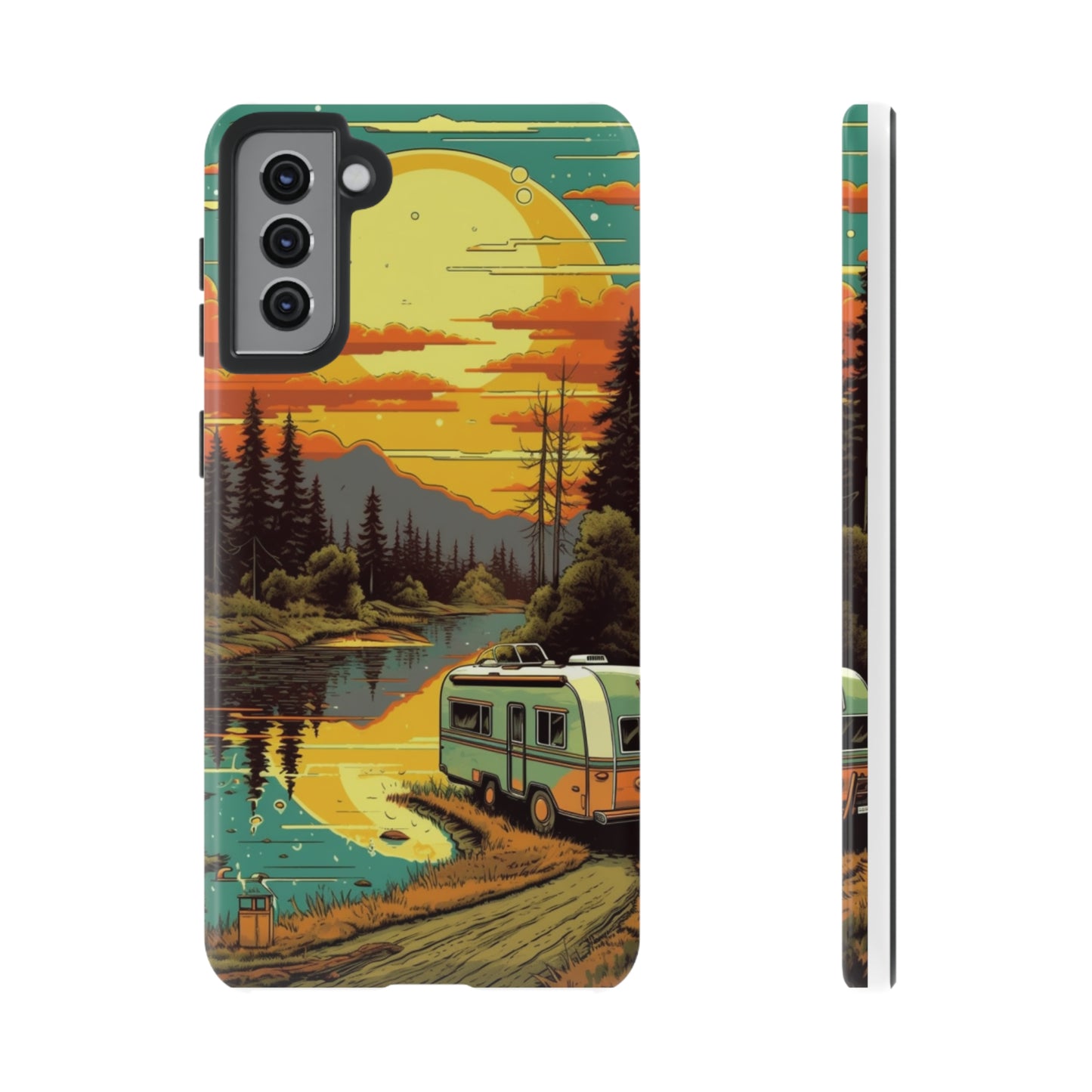 Maryland Retro Landscape Retro Phone Case for iPhone 14 Pro Max 13 12 11 Se 2022 Xr Fits Samsung S23 Ultra S22 S21 A54 A14 & Pixel Xl 7 6a 5