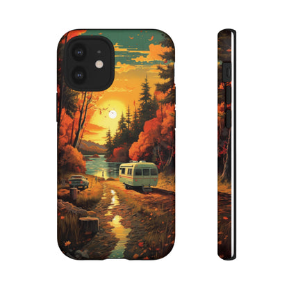 Wisconsin Landscape Retro Phone Case for iPhone 14 Pro Max 13 12 11 Se 2022 Xr Fits Samsung S23 Ultra S22 S21 A54 A14 And Pixel Xl 7 6a 5