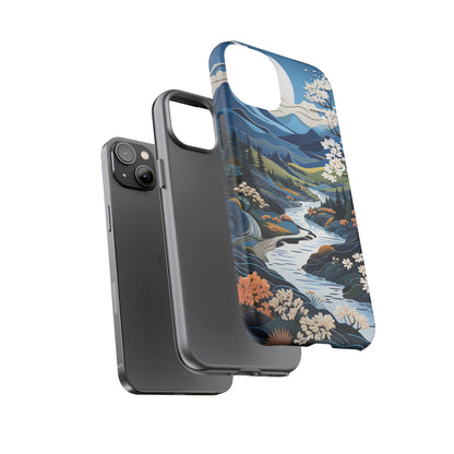 Vermont Landscape Retro Phone Case for iPhone 14 Pro Max 13 12 11 Se 2022 Xr Fits Samsung S23 Ultra S22 S21 A54 A14 And Pixel Xl 7 6a 5