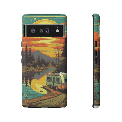 Maryland Retro Landscape Retro Phone Case for iPhone 14 Pro Max 13 12 11 Se 2022 Xr Fits Samsung S23 Ultra S22 S21 A54 A14 & Pixel Xl 7 6a 5