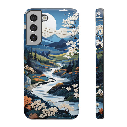 Vermont Landscape Retro Phone Case for iPhone 14 Pro Max 13 12 11 Se 2022 Xr Fits Samsung S23 Ultra S22 S21 A54 A14 And Pixel Xl 7 6a 5