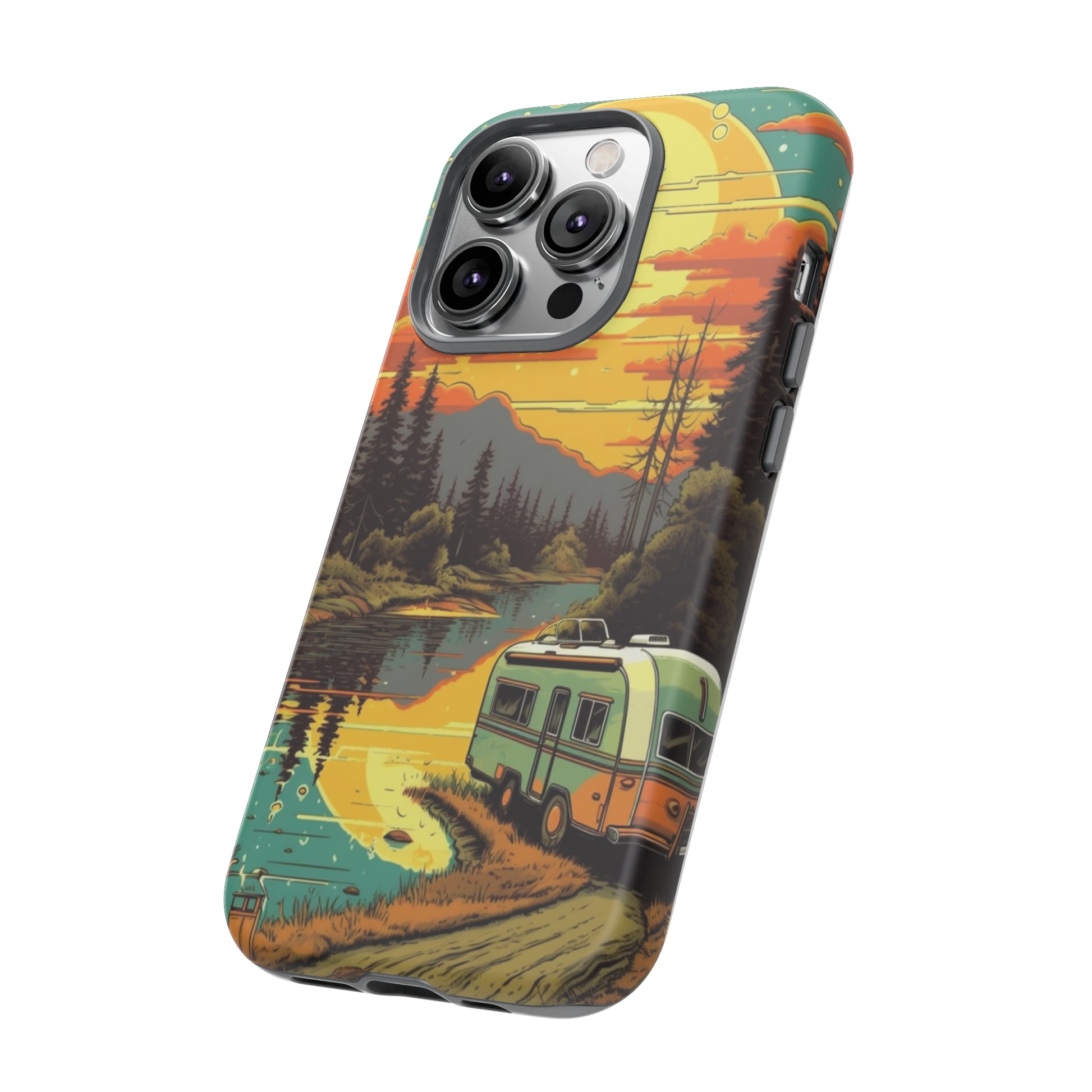 Maryland Retro Landscape Retro Phone Case for iPhone 14 Pro Max 13 12 11 Se 2022 Xr Fits Samsung S23 Ultra S22 S21 A54 A14 & Pixel Xl 7 6a 5