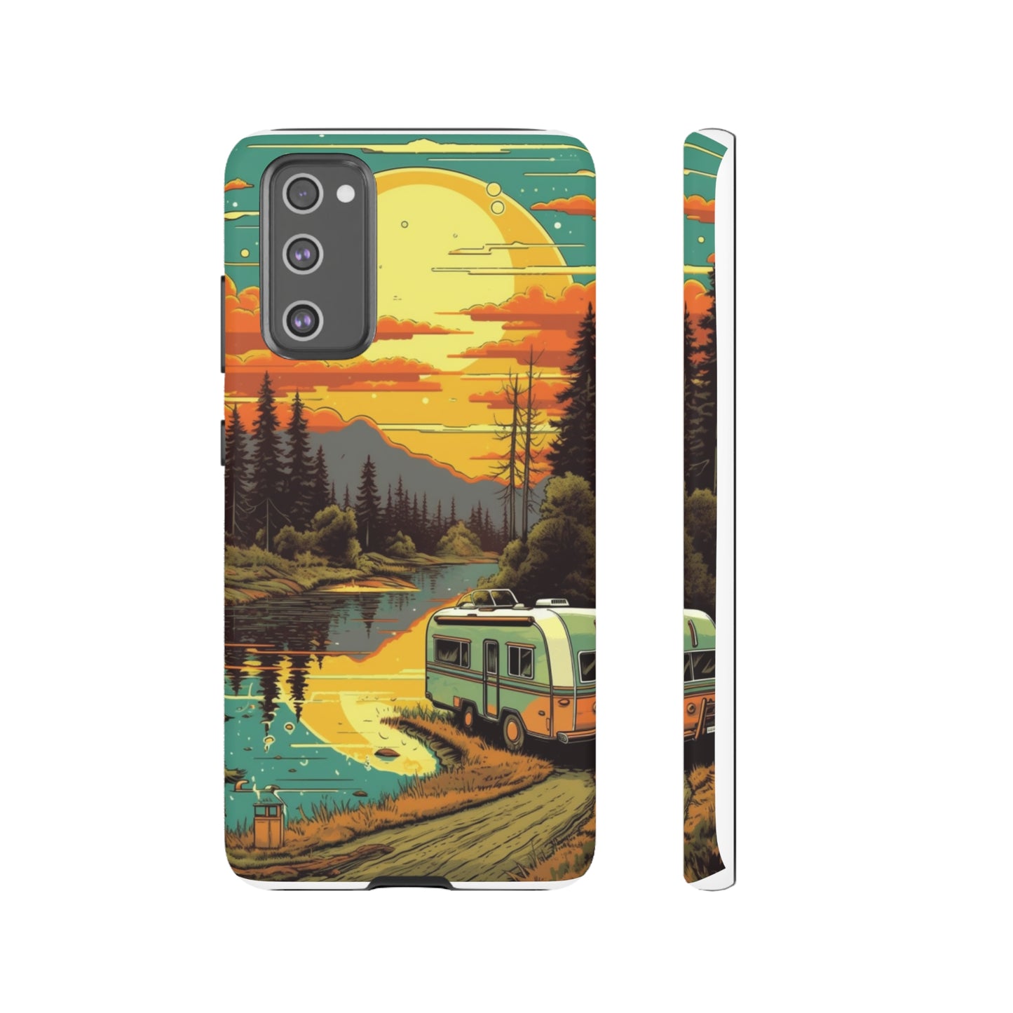 Maryland Retro Landscape Retro Phone Case for iPhone 14 Pro Max 13 12 11 Se 2022 Xr Fits Samsung S23 Ultra S22 S21 A54 A14 & Pixel Xl 7 6a 5