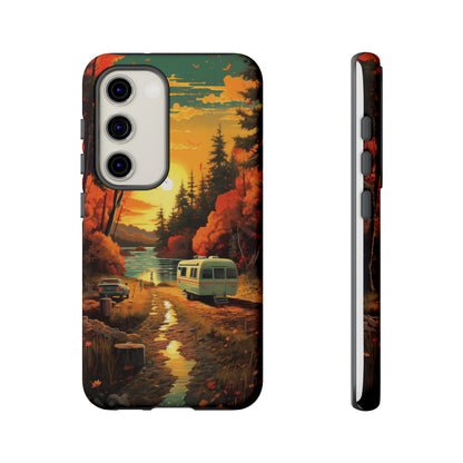 Wisconsin Landscape Retro Phone Case for iPhone 14 Pro Max 13 12 11 Se 2022 Xr Fits Samsung S23 Ultra S22 S21 A54 A14 And Pixel Xl 7 6a 5