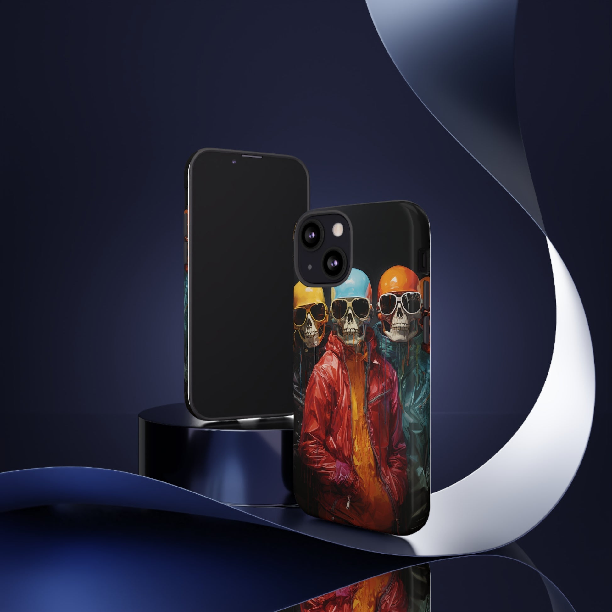 Hipster Skeletons | Halloween | Painting | Spooky | Phone Case | iPhone | Pixel | Samsung