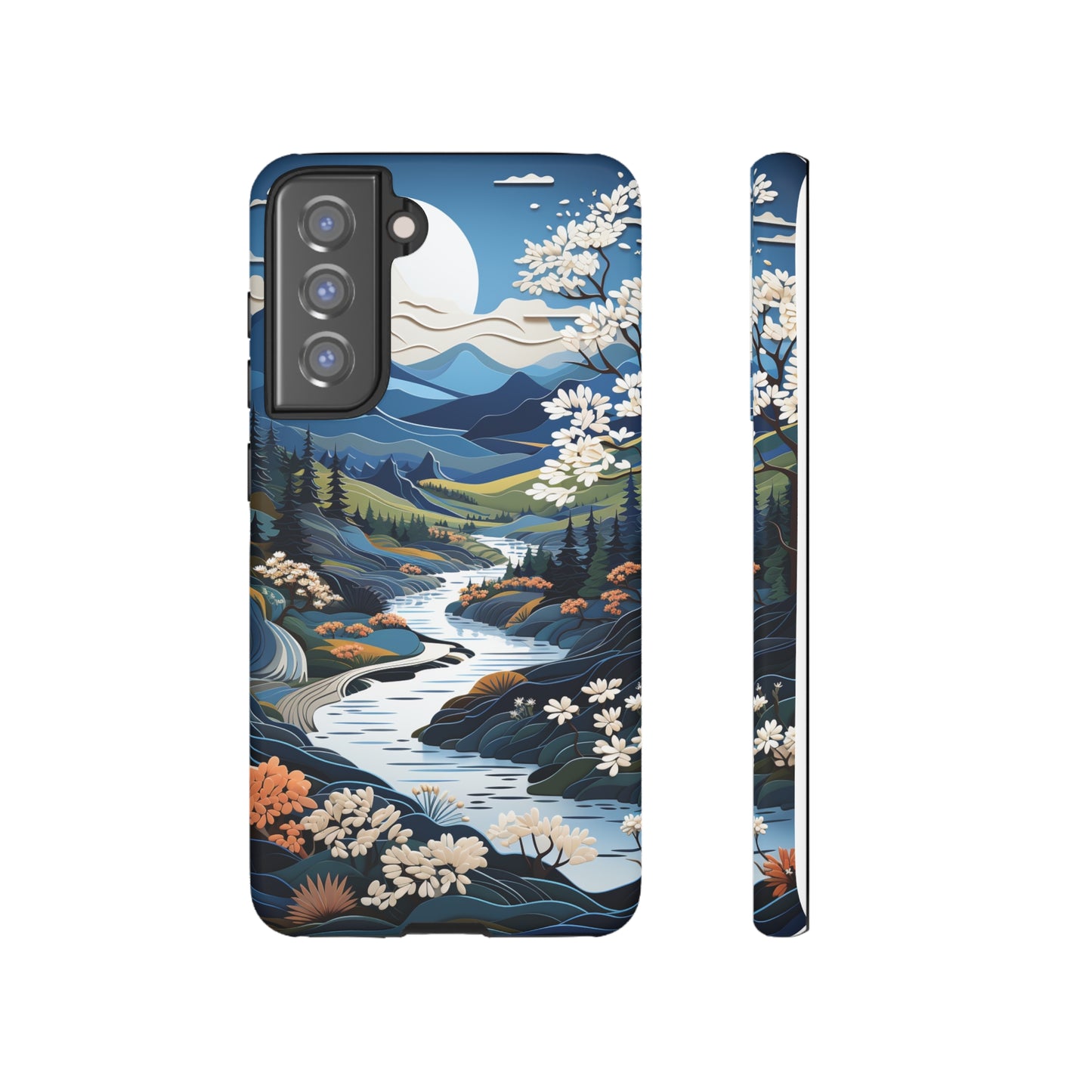 Vermont Landscape Retro Phone Case for iPhone 14 Pro Max 13 12 11 Se 2022 Xr Fits Samsung S23 Ultra S22 S21 A54 A14 And Pixel Xl 7 6a 5