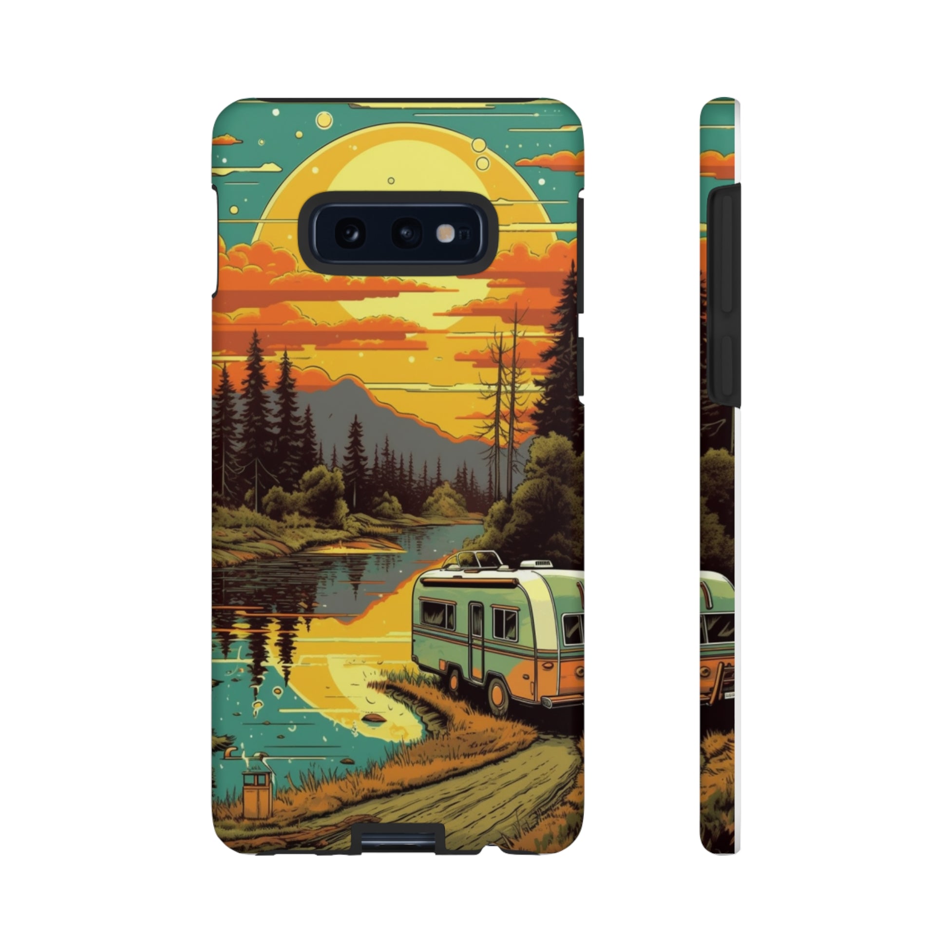 Maryland Retro Landscape Retro Phone Case for iPhone 14 Pro Max 13 12 11 Se 2022 Xr Fits Samsung S23 Ultra S22 S21 A54 A14 & Pixel Xl 7 6a 5