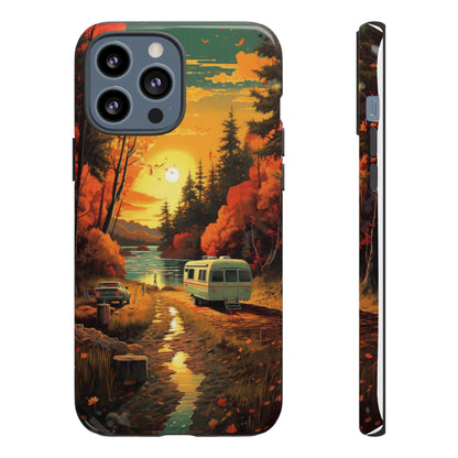 Wisconsin Landscape Retro Phone Case for iPhone 14 Pro Max 13 12 11 Se 2022 Xr Fits Samsung S23 Ultra S22 S21 A54 A14 And Pixel Xl 7 6a 5