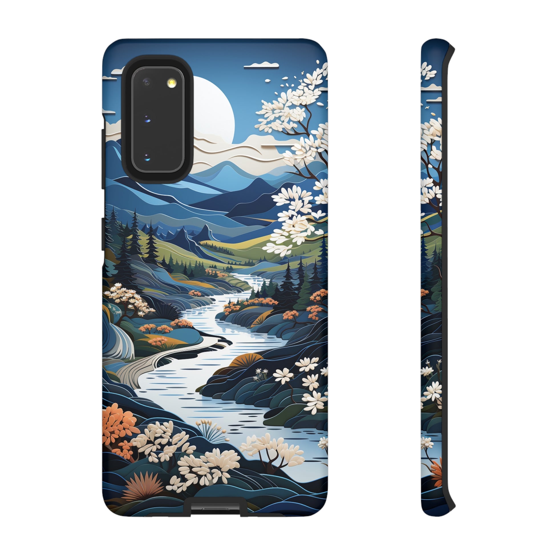 Vermont Landscape Retro Phone Case for iPhone 14 Pro Max 13 12 11 Se 2022 Xr Fits Samsung S23 Ultra S22 S21 A54 A14 And Pixel Xl 7 6a 5