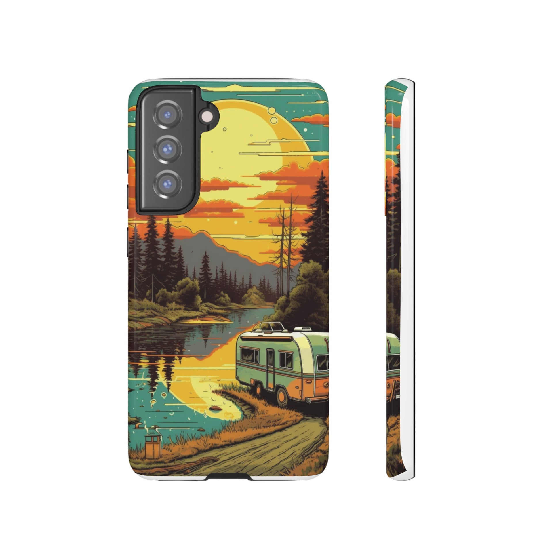 Maryland Retro Landscape Retro Phone Case for iPhone 14 Pro Max 13 12 11 Se 2022 Xr Fits Samsung S23 Ultra S22 S21 A54 A14 & Pixel Xl 7 6a 5