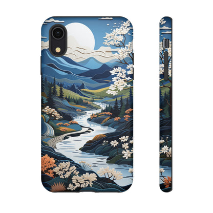 Vermont Landscape Retro Phone Case for iPhone 14 Pro Max 13 12 11 Se 2022 Xr Fits Samsung S23 Ultra S22 S21 A54 A14 And Pixel Xl 7 6a 5