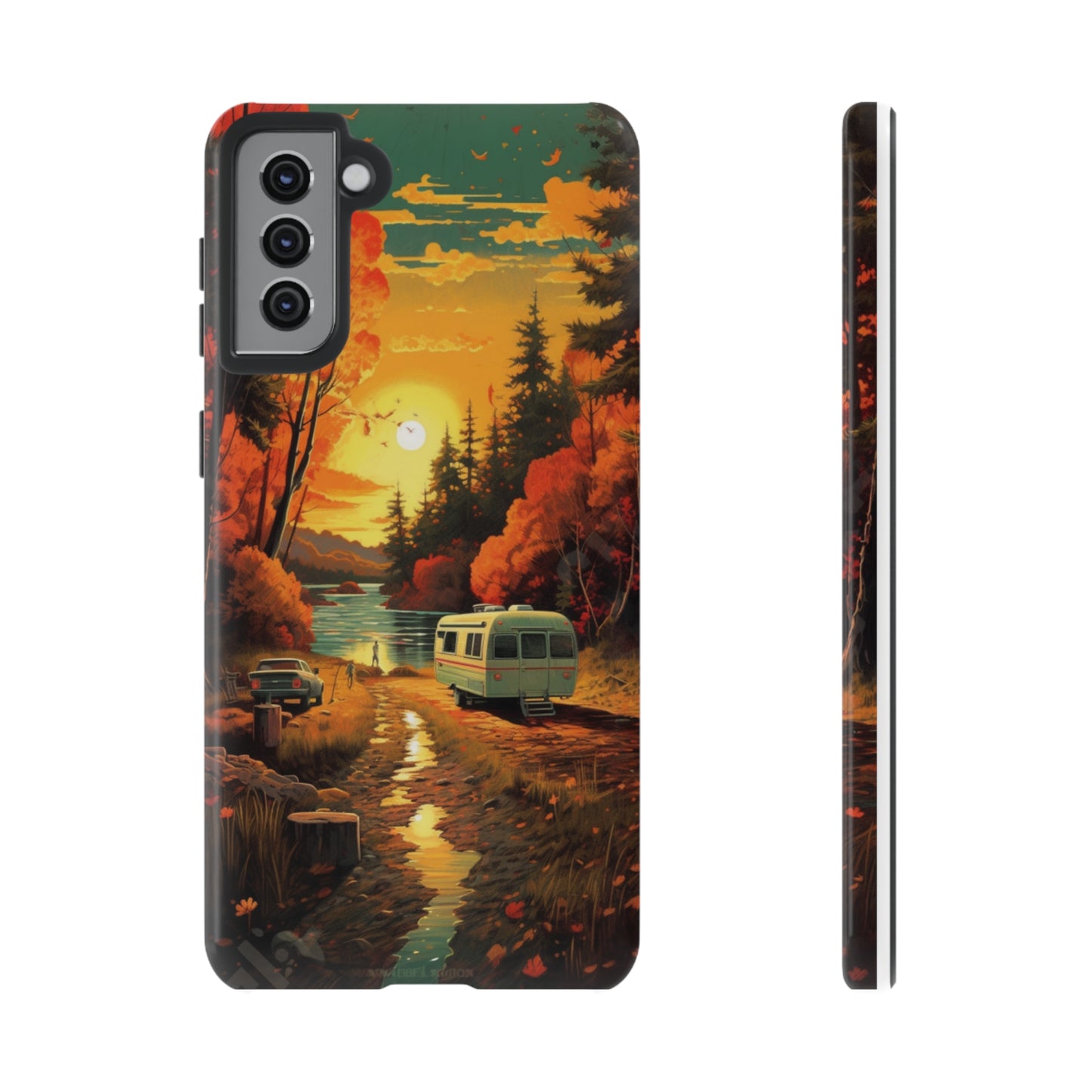 Wisconsin Landscape Retro Phone Case for iPhone 14 Pro Max 13 12 11 Se 2022 Xr Fits Samsung S23 Ultra S22 S21 A54 A14 And Pixel Xl 7 6a 5