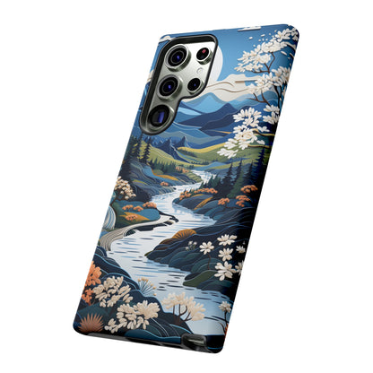 Vermont Landscape Retro Phone Case for iPhone 14 Pro Max 13 12 11 Se 2022 Xr Fits Samsung S23 Ultra S22 S21 A54 A14 And Pixel Xl 7 6a 5