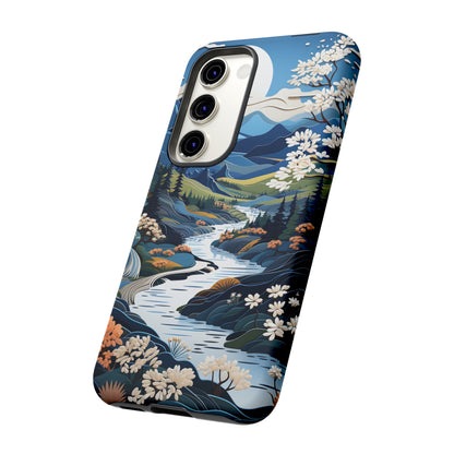 Vermont Landscape Retro Phone Case for iPhone 14 Pro Max 13 12 11 Se 2022 Xr Fits Samsung S23 Ultra S22 S21 A54 A14 And Pixel Xl 7 6a 5